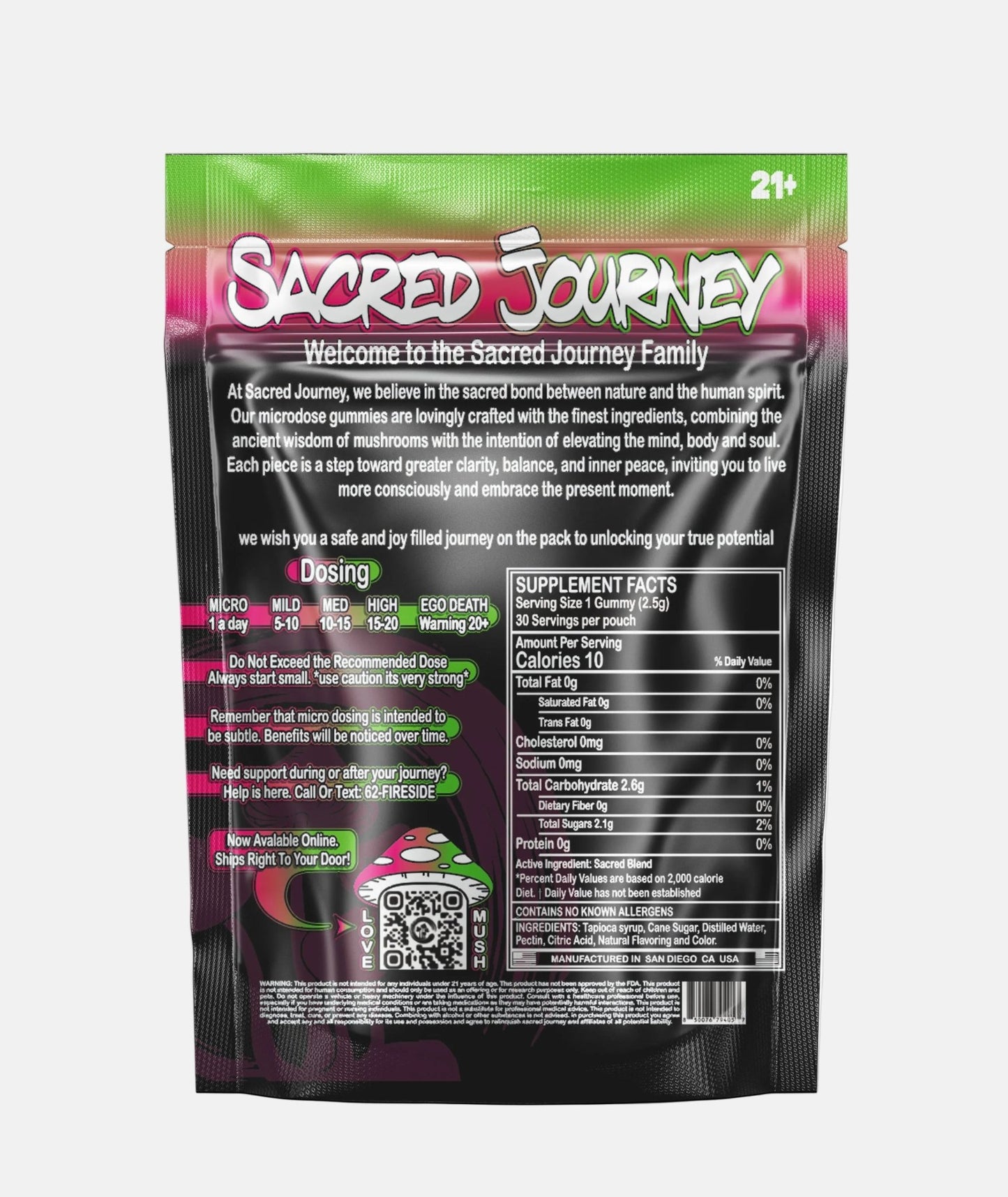 Microdose Gummies – watermelon (30ct) - Tree Spirit Wellness