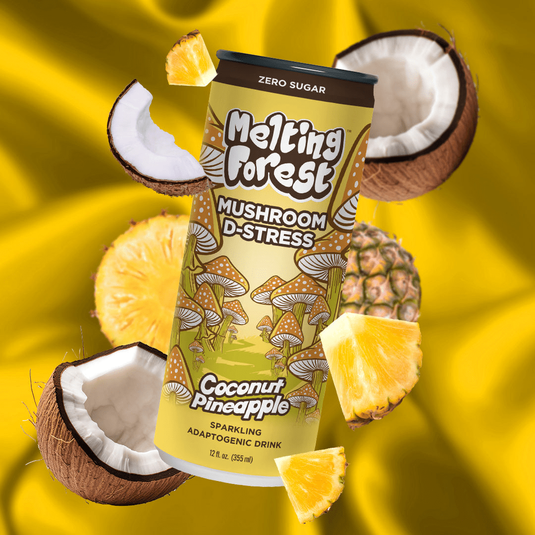 Melting forest - Mushroom D-Stress Sparkling Water (Zero Caffeine) - Tree Spirit Wellness