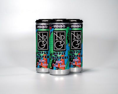 NEW! Indigo Apple Fritters Soda 100mg D9- Case of 24