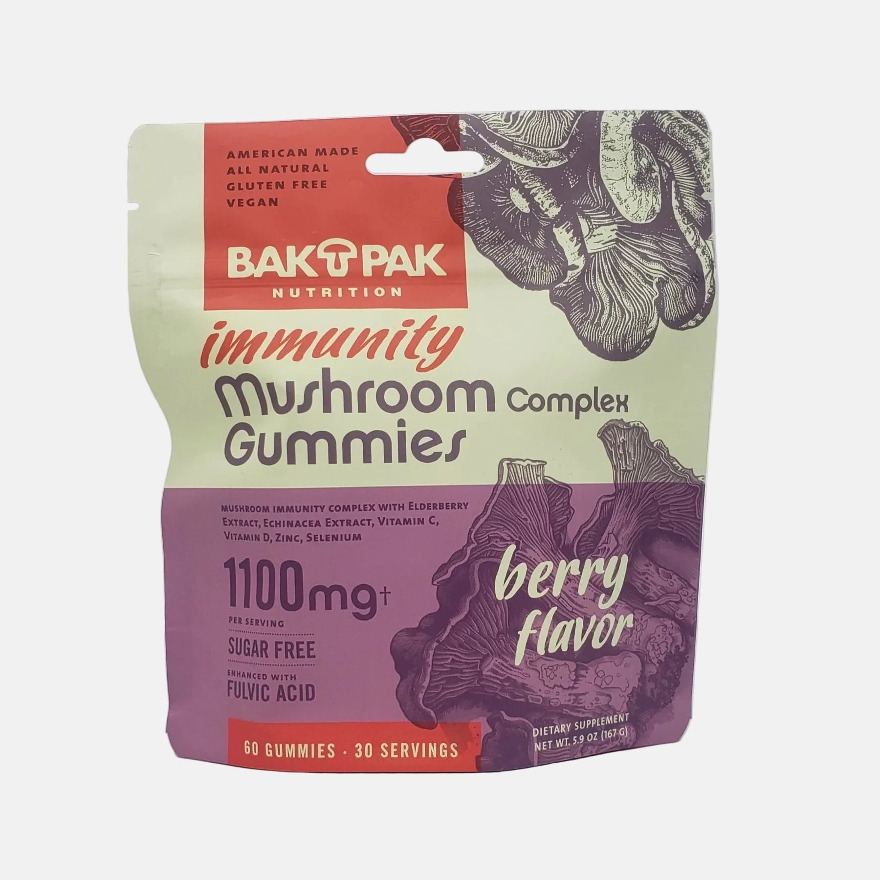 NEW! Mushroom Immunity Gummies~ Berry - Tree Spirit Wellness