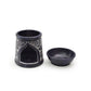 Oil Diffuser - Blue Soapstone Oil Burner Blue Rose 4.5" - Tree Spirit Wellness