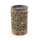 Oil Diffuser - Natural Soapstone Oil Burner Ornamental Leaves 4.75" - Tree Spirit Wellness
