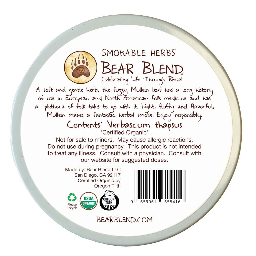 Organic Mullein - Organic Smokable Herbs - Mystic Journey Path