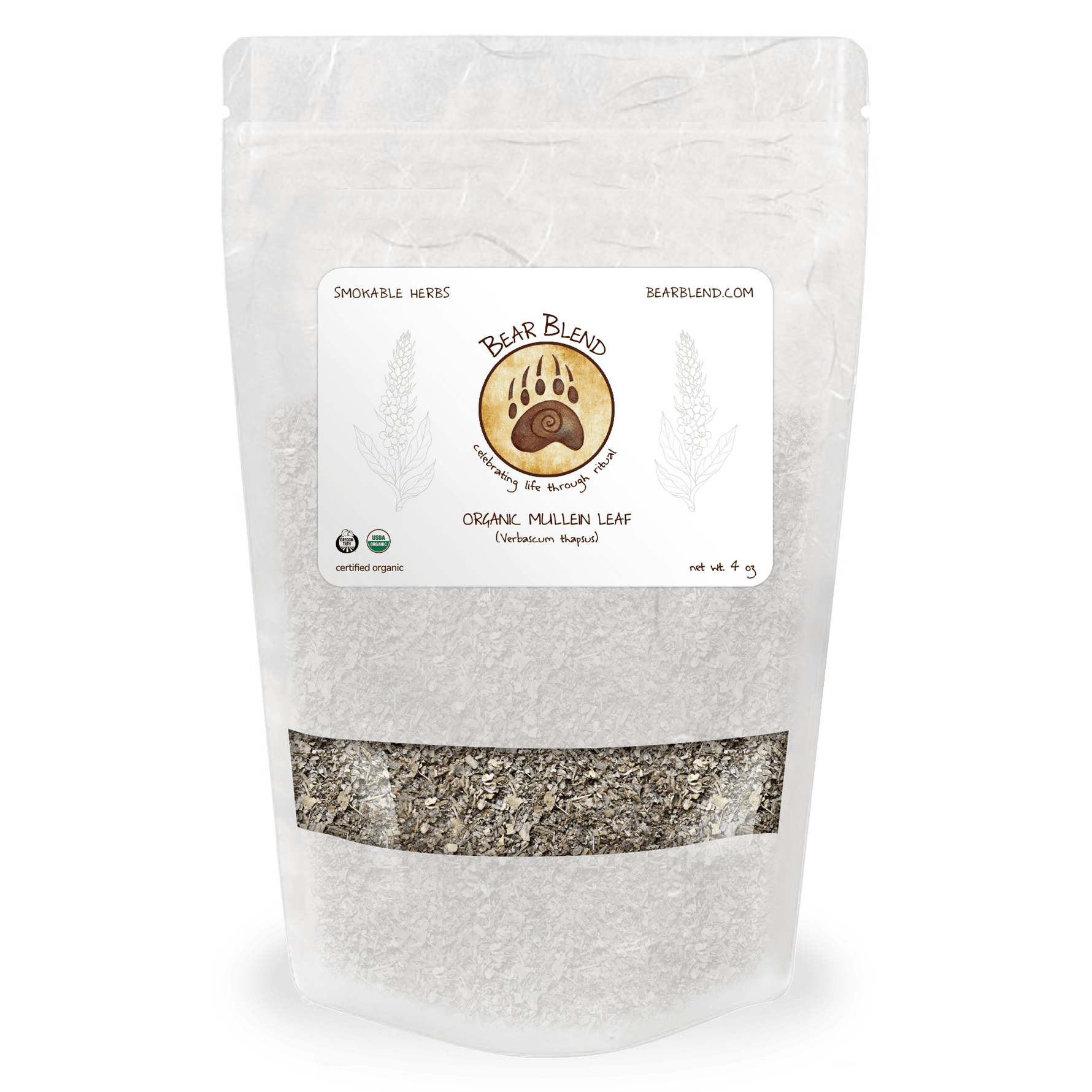 Organic Mullein - Organic Smokable Herbs - Mystic Journey Path