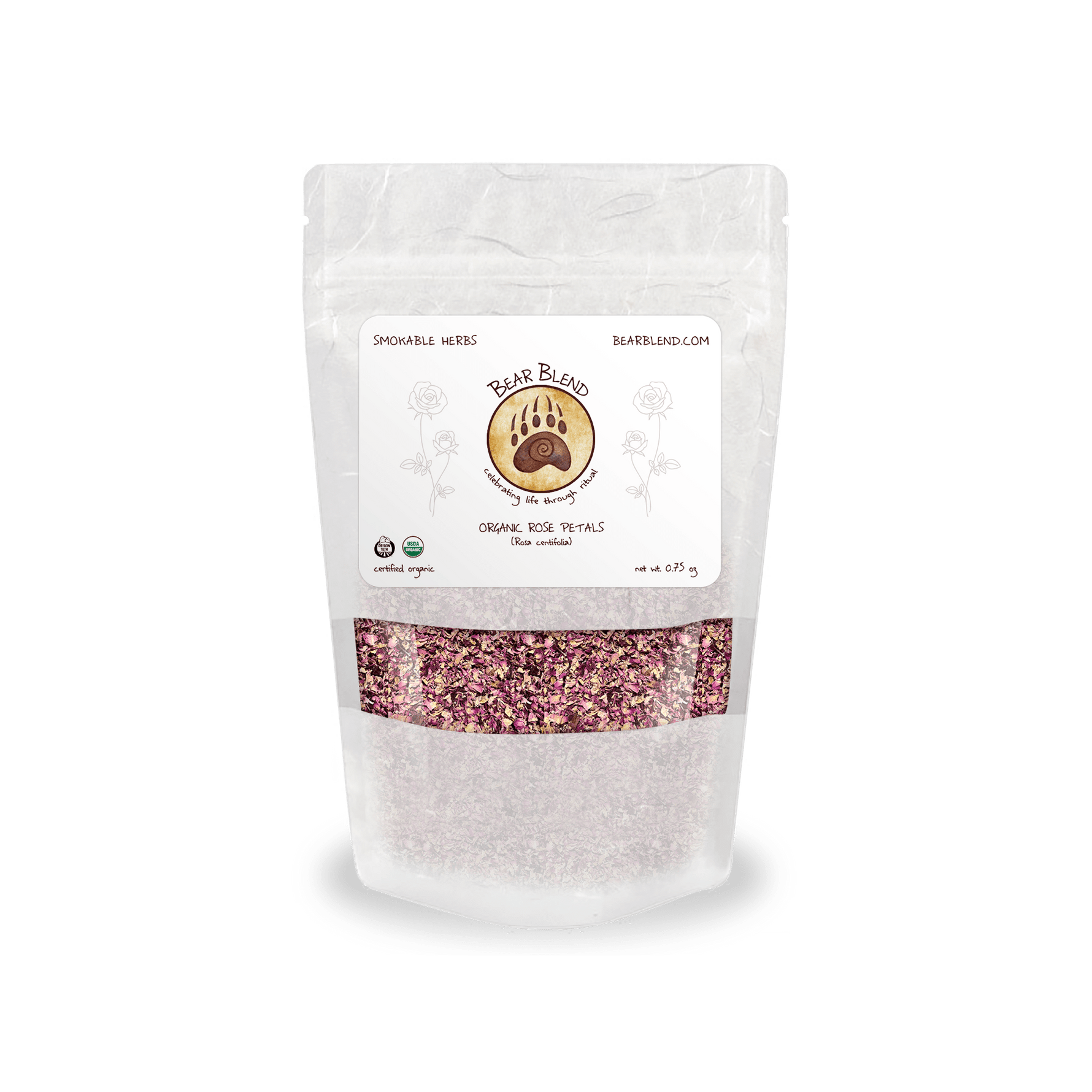 Organic Rose Petals - Smokable Herbs - Mystic Journey Path