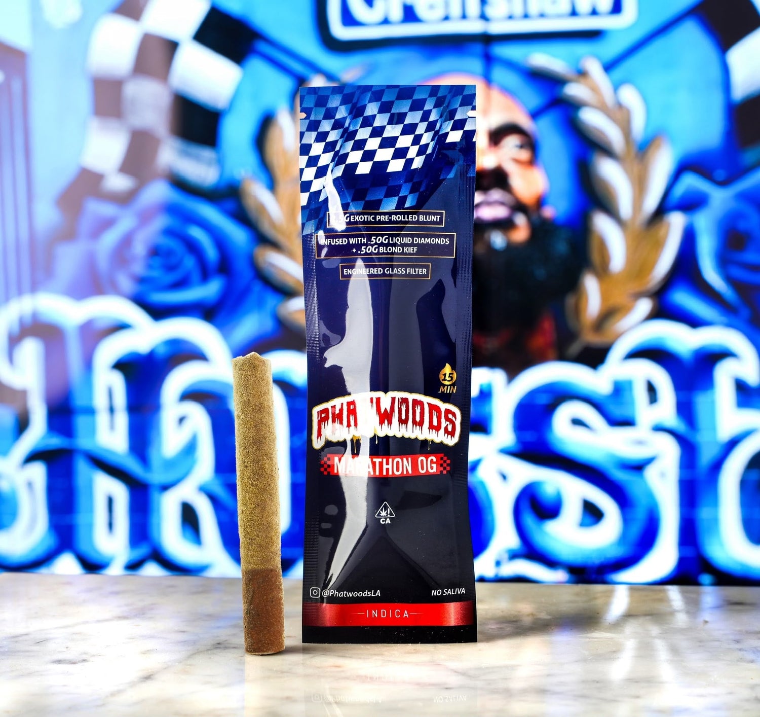 Phatwoods THCA Pre-Rolled Blunt 3.5g Indica - 20pk - Mystic Journey Path