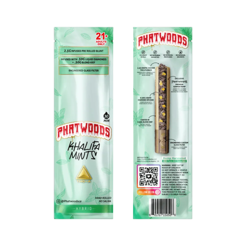 Phatwoods THCP Pre - Rolled Blunt 3.5g Hybrid - 20pk - Mystic Journey Path
