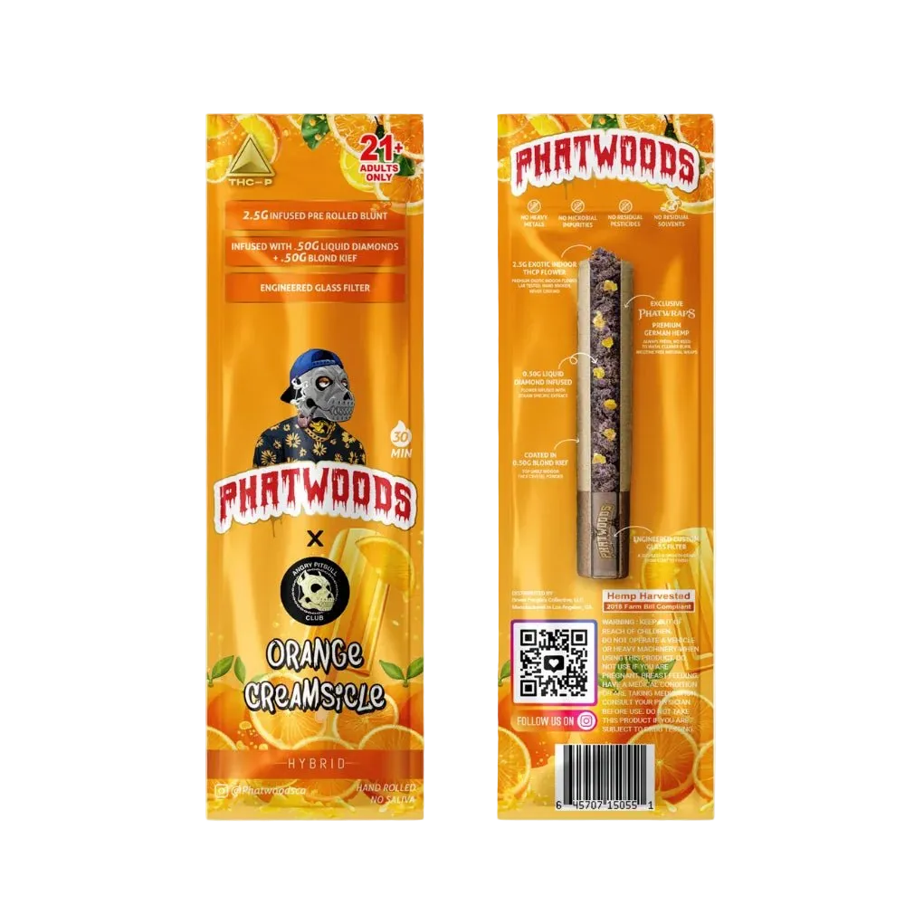 Phatwoods THCP Pre - Rolled Blunt 3.5g Hybrid - 20pk - Mystic Journey Path

