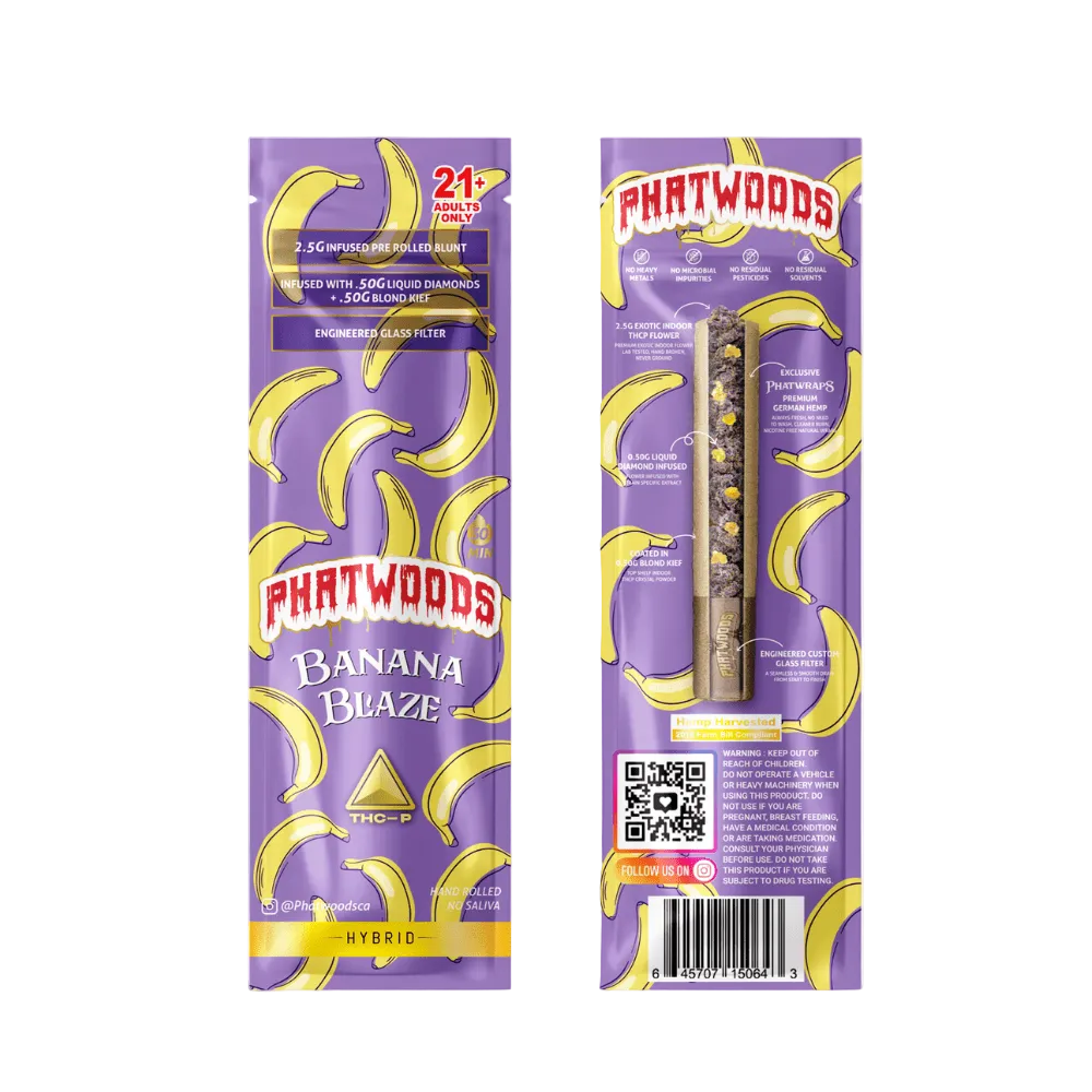 Phatwoods THCP Pre - Rolled Blunt 3.5g Hybrid - 20pk - Mystic Journey Path
