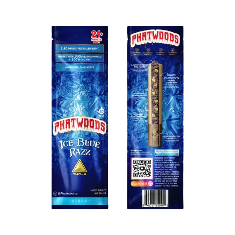 Phatwoods THCP Pre - Rolled Blunt 3.5g Hybrid - 20pk - Mystic Journey Path
