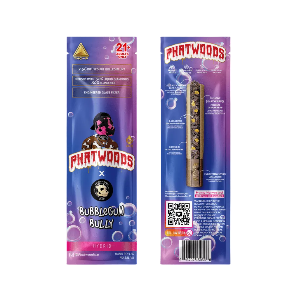 Phatwoods THCP Pre - Rolled Blunt 3.5g Hybrid - 20pk - Mystic Journey Path
