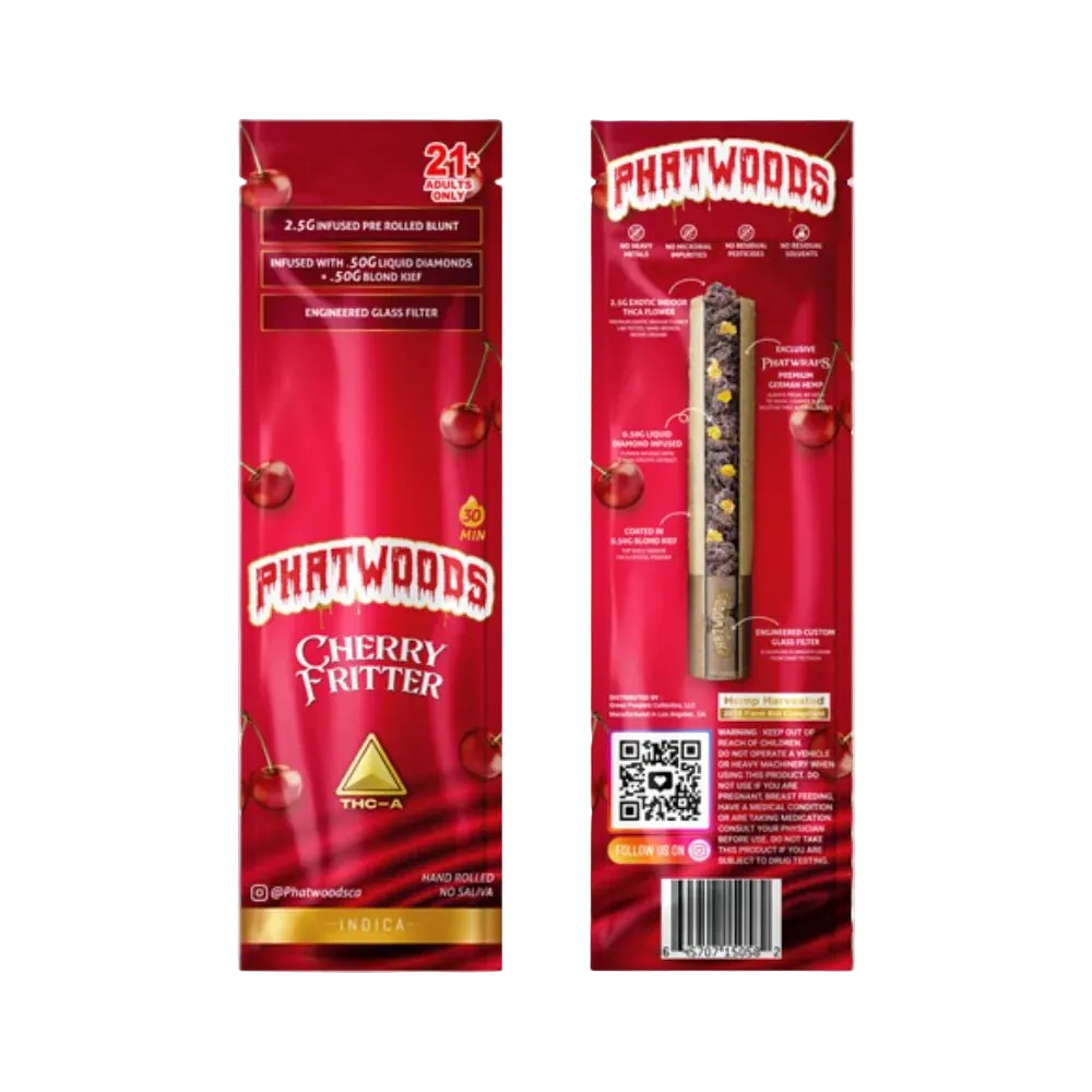 Phatwoods THCA Pre - Rolled Blunt 3.5g Indica - 20pk  - Mystic Journey Path