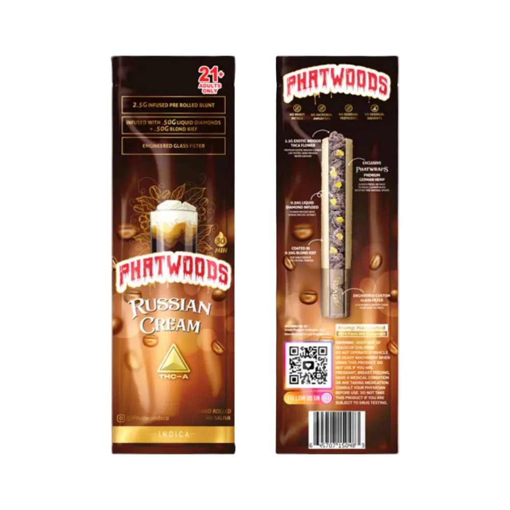 Phatwoods THCA Pre - Rolled Blunt 3.5g Indica - 20pk  - Mystic Journey Path