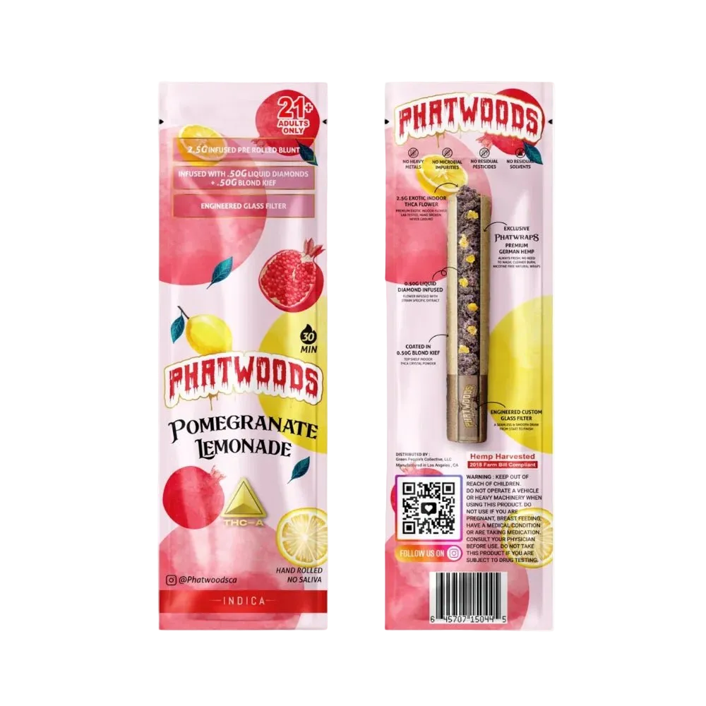 Phatwoods THCA Pre - Rolled Blunt 3.5g Indica - 20pk  - Mystic Journey Path