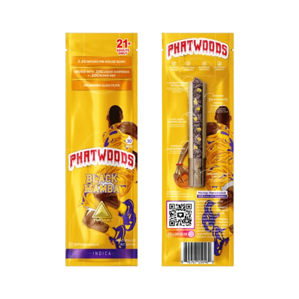 Phatwoods THCA Pre - Rolled Blunt 3.5g Indica - 20pk  - Mystic Journey Path