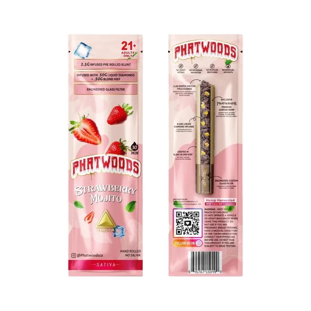 Phatwoods THCA Pre - Rolled Blunt 3.5g Sativa - 20pk - Mystic Journey Path
