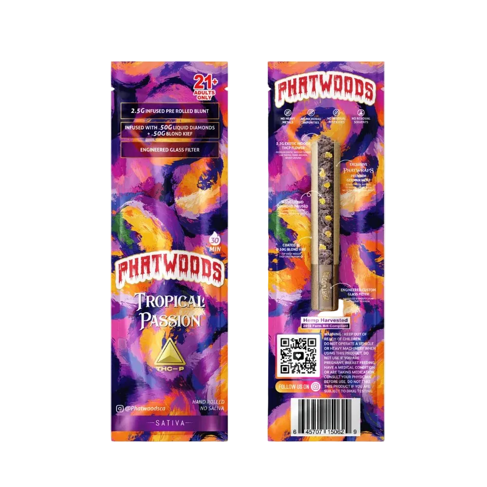 Phatwoods THCA Pre - Rolled Blunt 3.5g Sativa - 20pk - Mystic Journey Path
