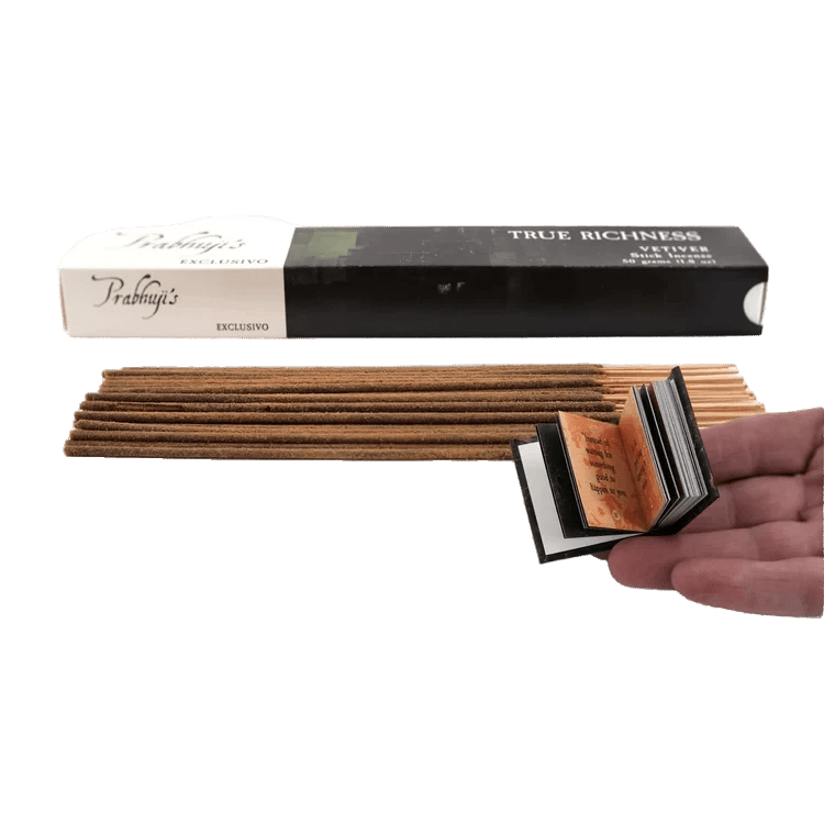 Prabhuji Incense Sticks Prabhuji's Exclusivo - True Richness - Vetiver - 50g pack - Mystic Journey Path