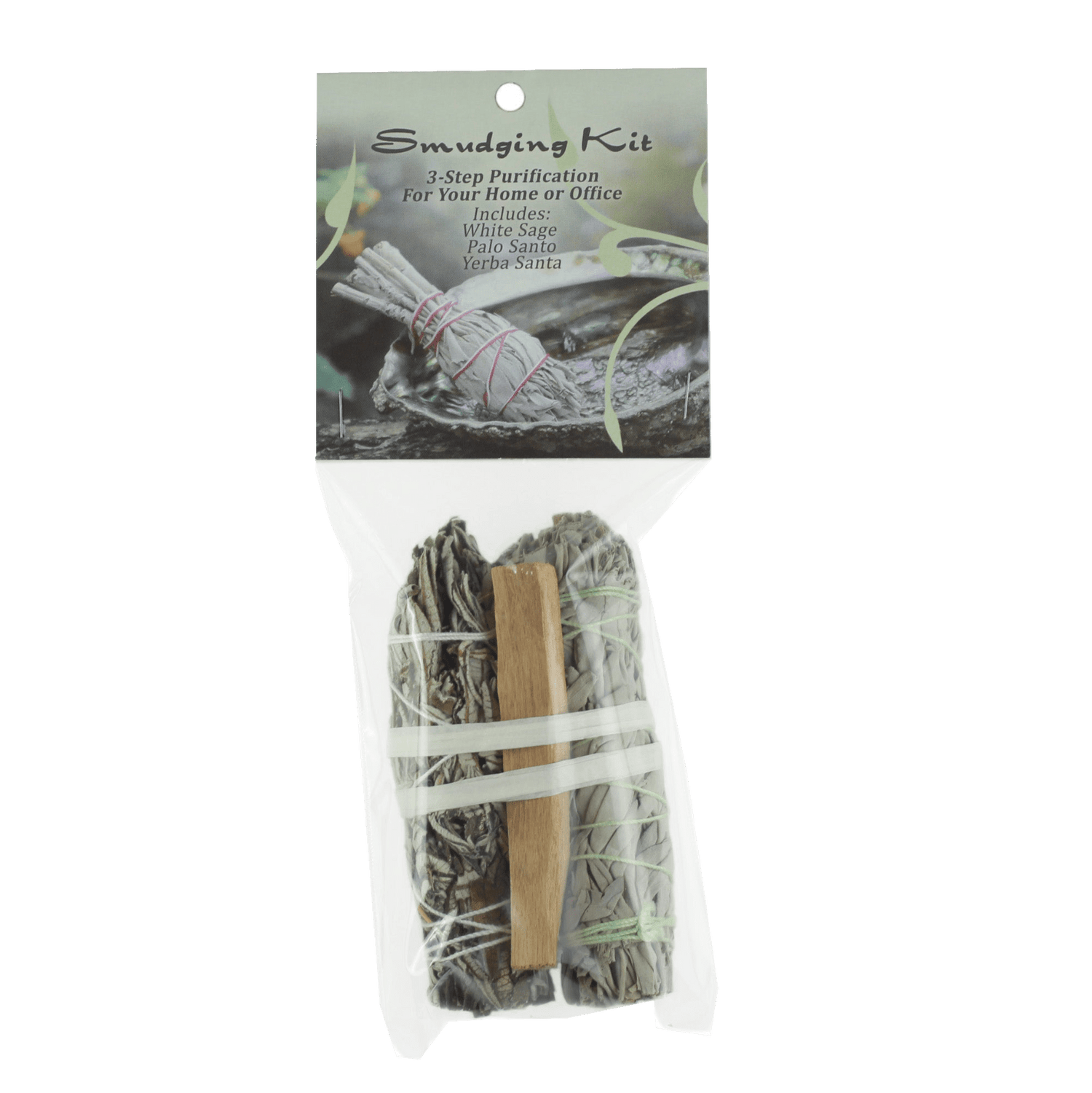 Prabhuji Kit - Smudging Kit Palo Santo - Sage - Yerba Santa - with Purification Instructions - Mystic Journey Path