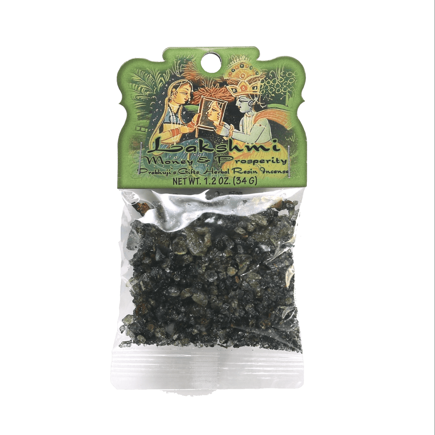 Prabhuji Resin Incense Lakshmi - Money and Prosperity 1.2oz Bag - Mystic Journey Path
