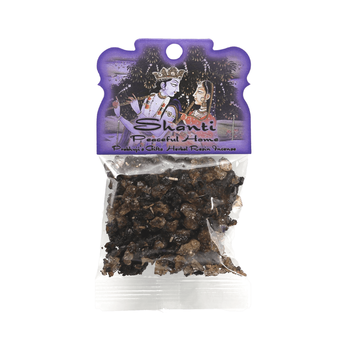 Prabhuji Resin Incense Shanti - Peaceful Home - 1.2oz bag - Mystic Journey Path