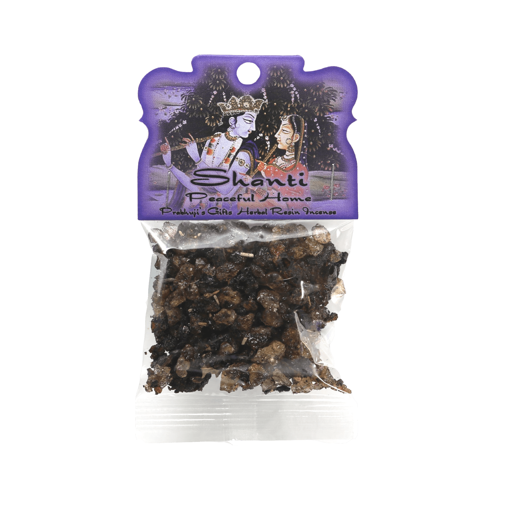 Prabhuji Resin Incense Shanti - Peaceful Home - 1.2oz bag - Mystic Journey Path