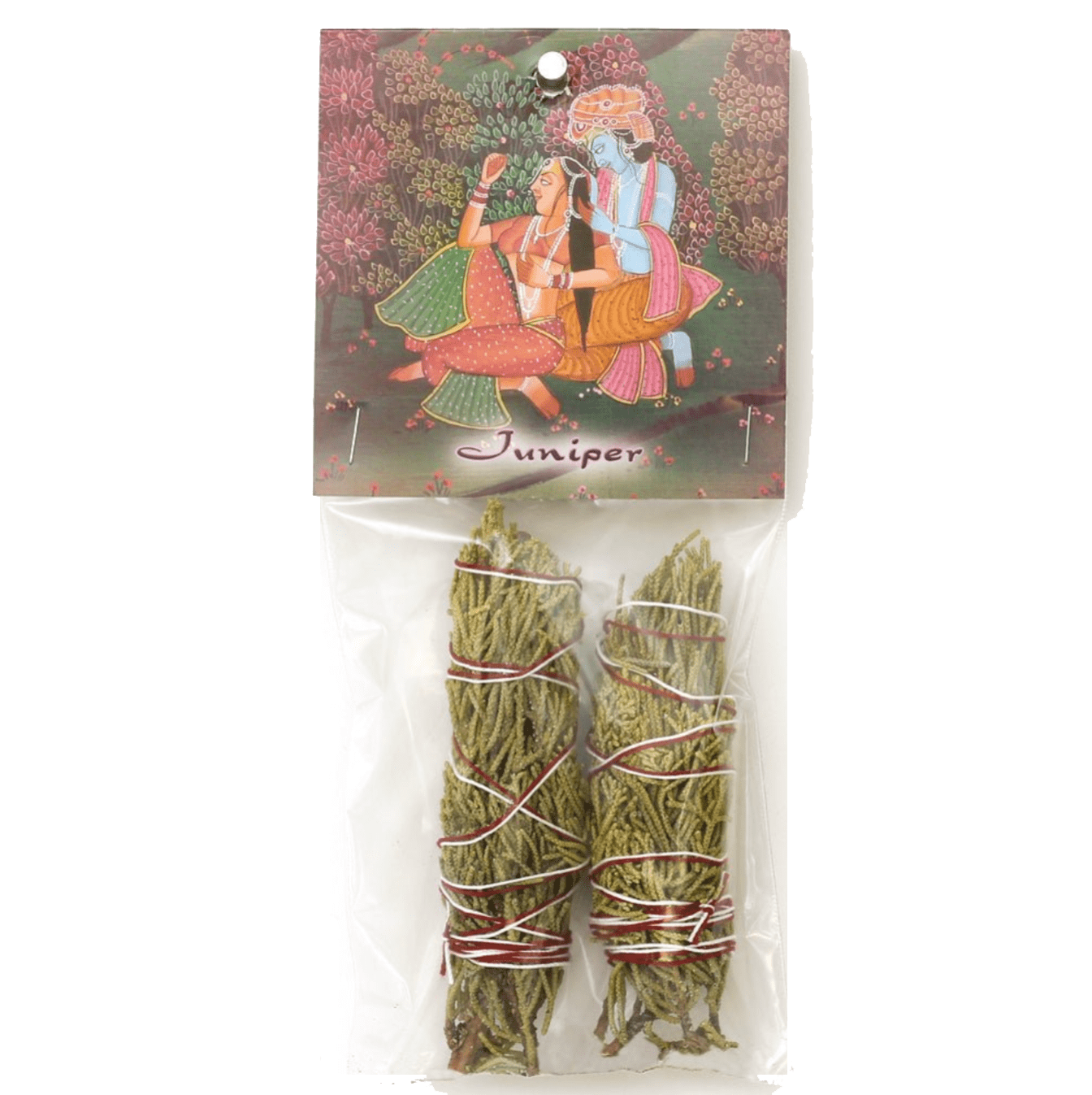 Prabhuji Smudging Herbs - Juniper Smudge Stick - 2 mini Bundles 4" - Mystic Journey Path