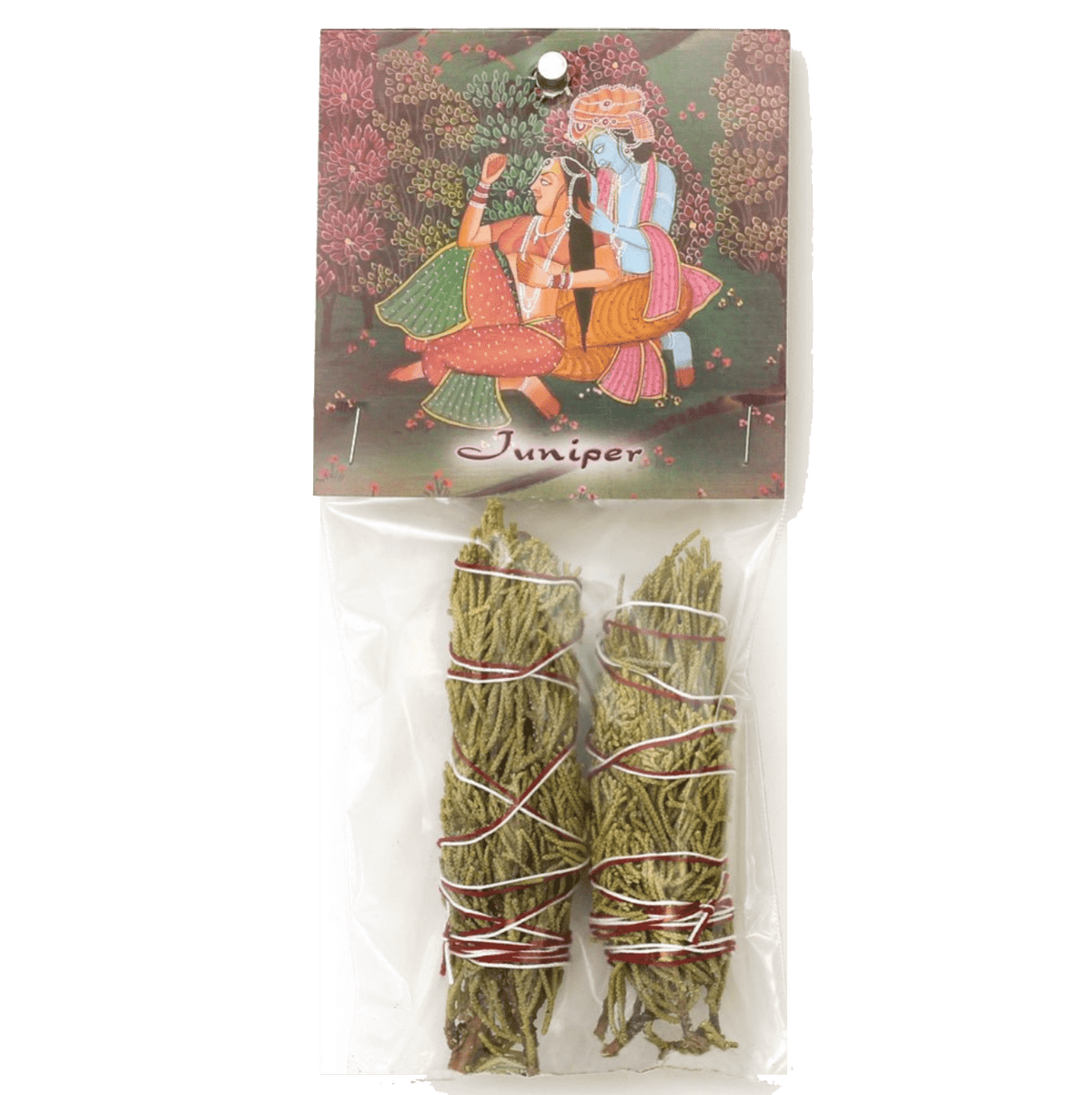 Prabhuji Smudging Herbs - Juniper Smudge Stick - 2 mini Bundles 4" - Mystic Journey Path