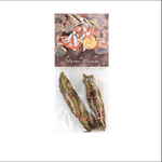 Prabhuji Smudging Herbs - Yerba Santa Smudge Stick - 2 Mini Bundles - Mystic Journey Path