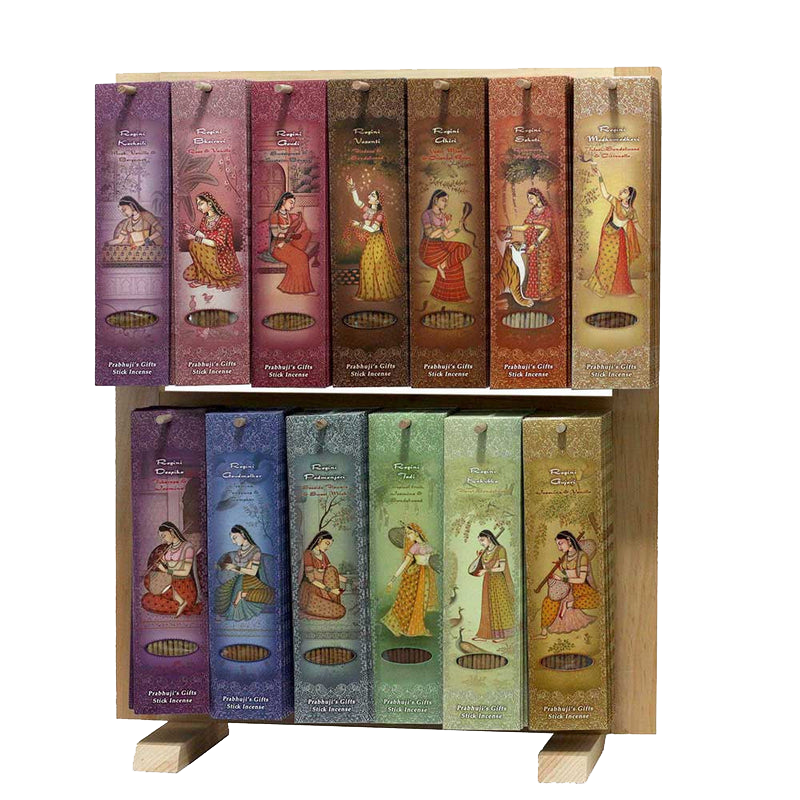 Prabhuji Wholesale Opening Bundle - Incense - Display Rack with 13 Fragrance - Harmony Line - 169 Packs - Mystic Journey Path