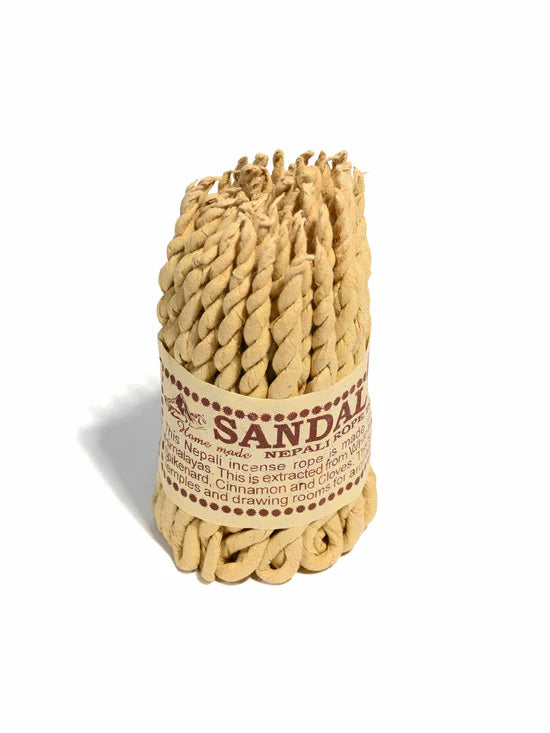 Nepali Sandalwood Rope Incense - Mystic Journey Path