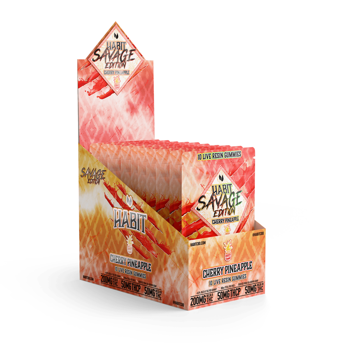 SAVAGE EDITION Delta 9+THCP+Delta 10 gummies Cherry Pineapple - Tree Spirit Wellness