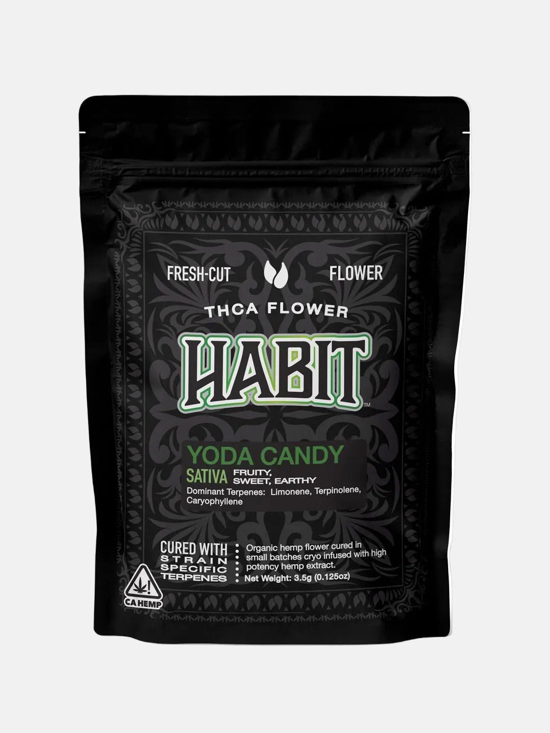 THCA 3.5g Flower Mylar bag Yoda Candy (Sativa) - Tree Spirit Wellness