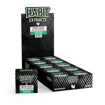 THCA Diamond Sauce Concentrates 1g  Green Crack (Sativa) 10pk display case