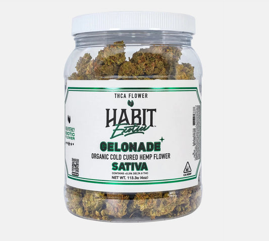 THCA Exotics Flower Jar Gelonade 4oz (Sativa) - BULK - Tree Spirit Wellness