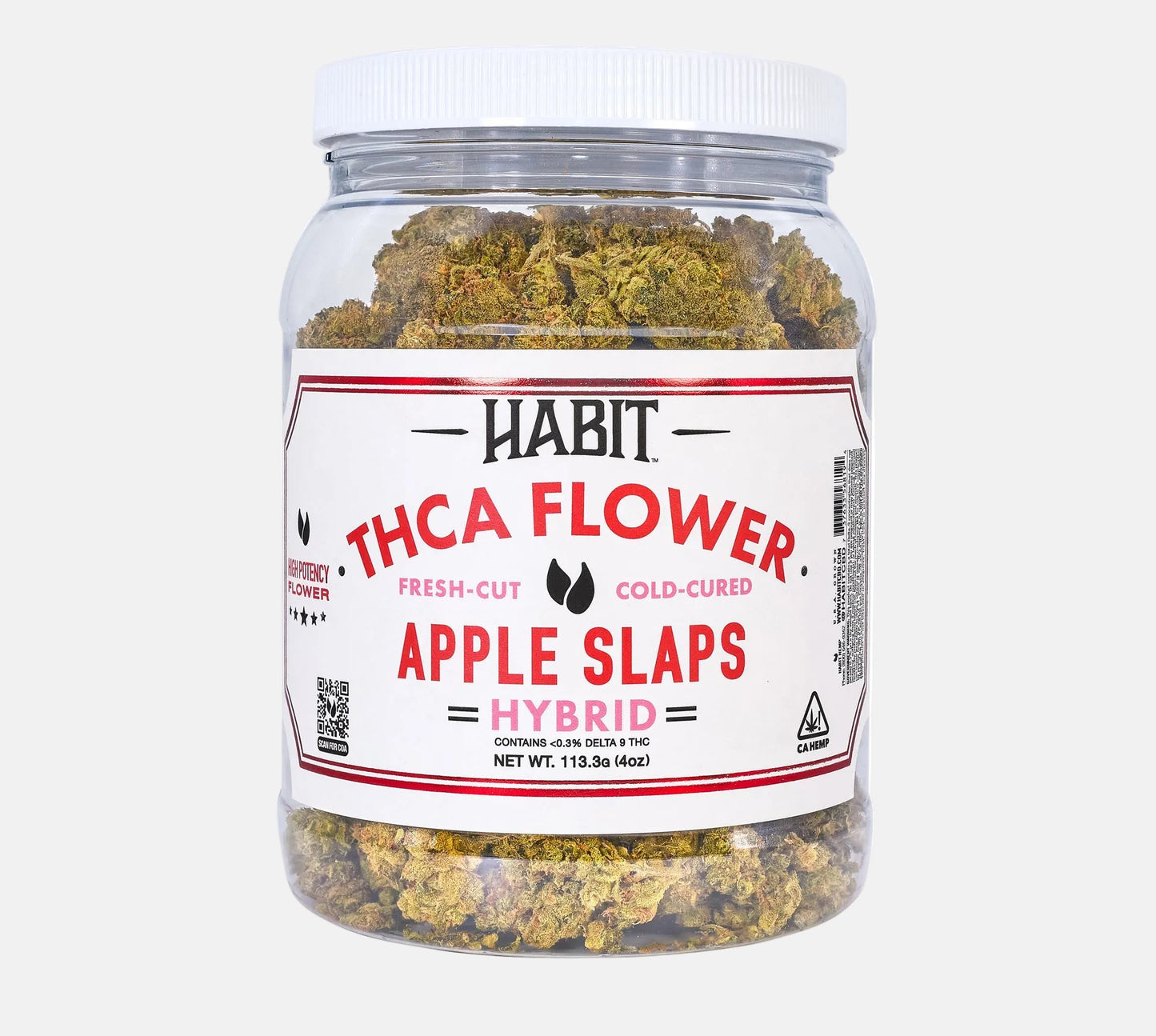 THCA Flower Jar Apple Slaps 4oz (Hybrid) - Tree Spirit Wellness