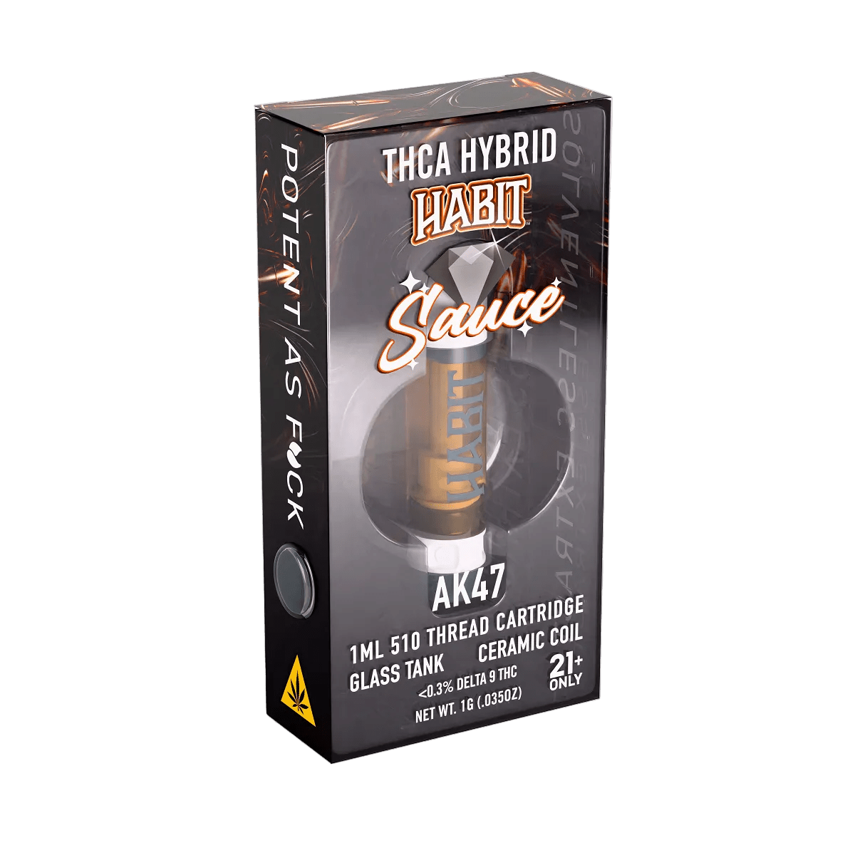 THCA Live Resin 510 Cartridge - AK-47 1g (Hybrid) - 10 Pack - Mystic Journey Path