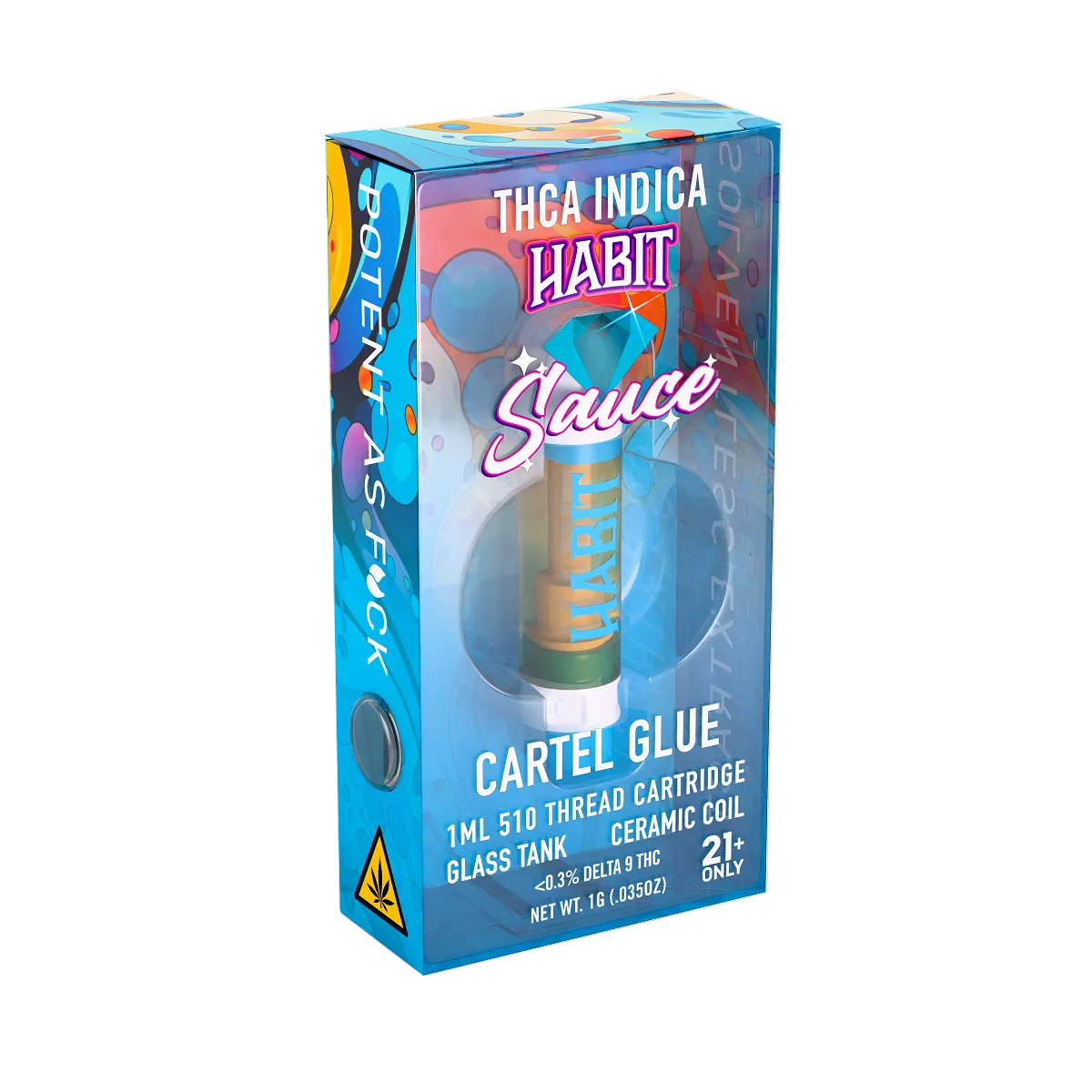 THCA Live Resin 510 Cartridge - Cartel Glue 1g (Hybrid) - 10 Pack - Mystic Journey Path