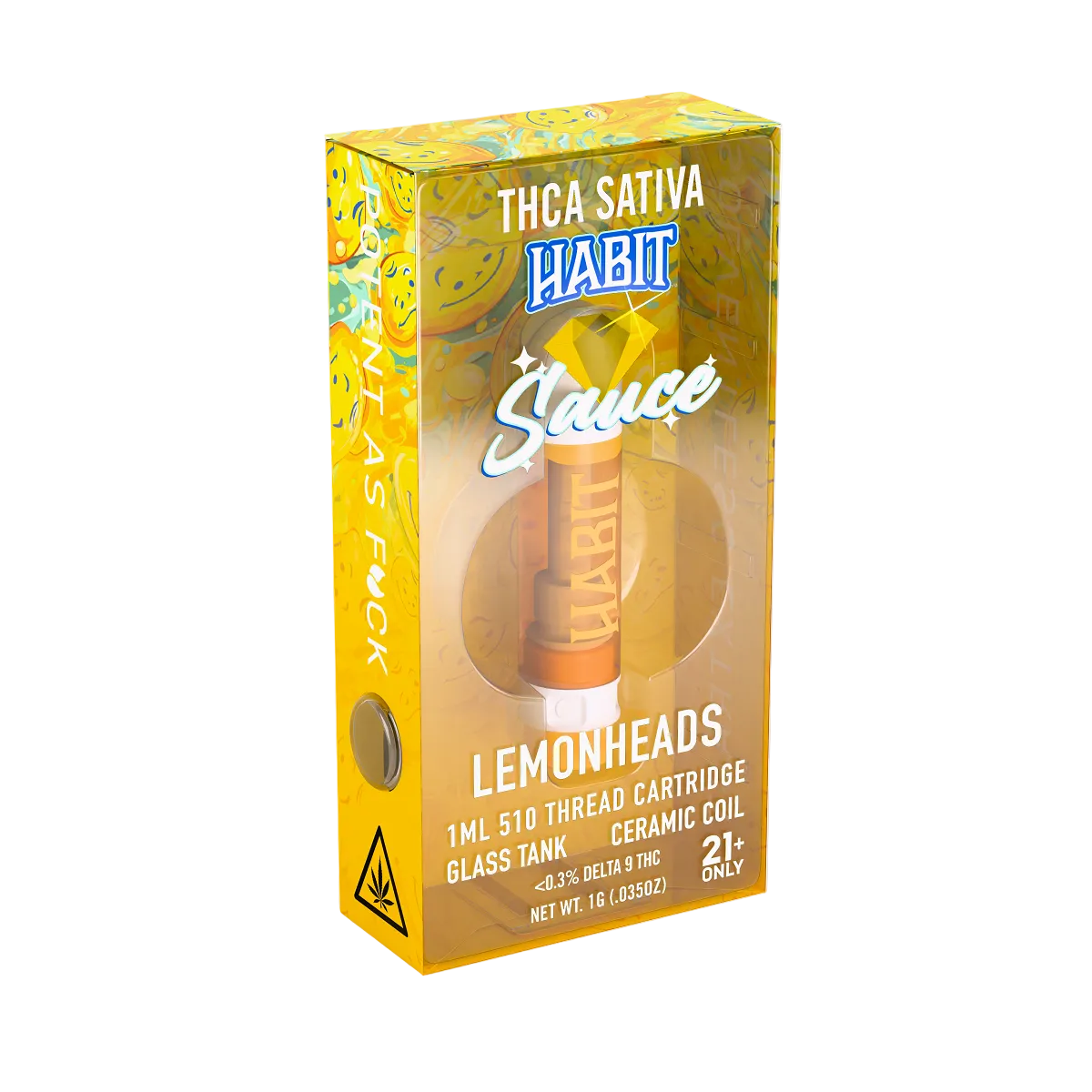 THCA Live Resin 510 Cartridge - Lemon Heads 1g (Sativa) - 10 Pack - Mystic Journey Path