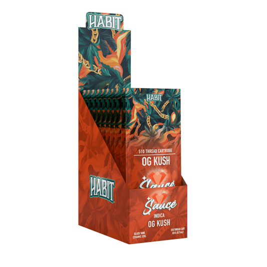 THCA Live Resin 510 Cartridge – OG Kush 1g (Indica) - 10 Pack - Tree Spirit Wellness