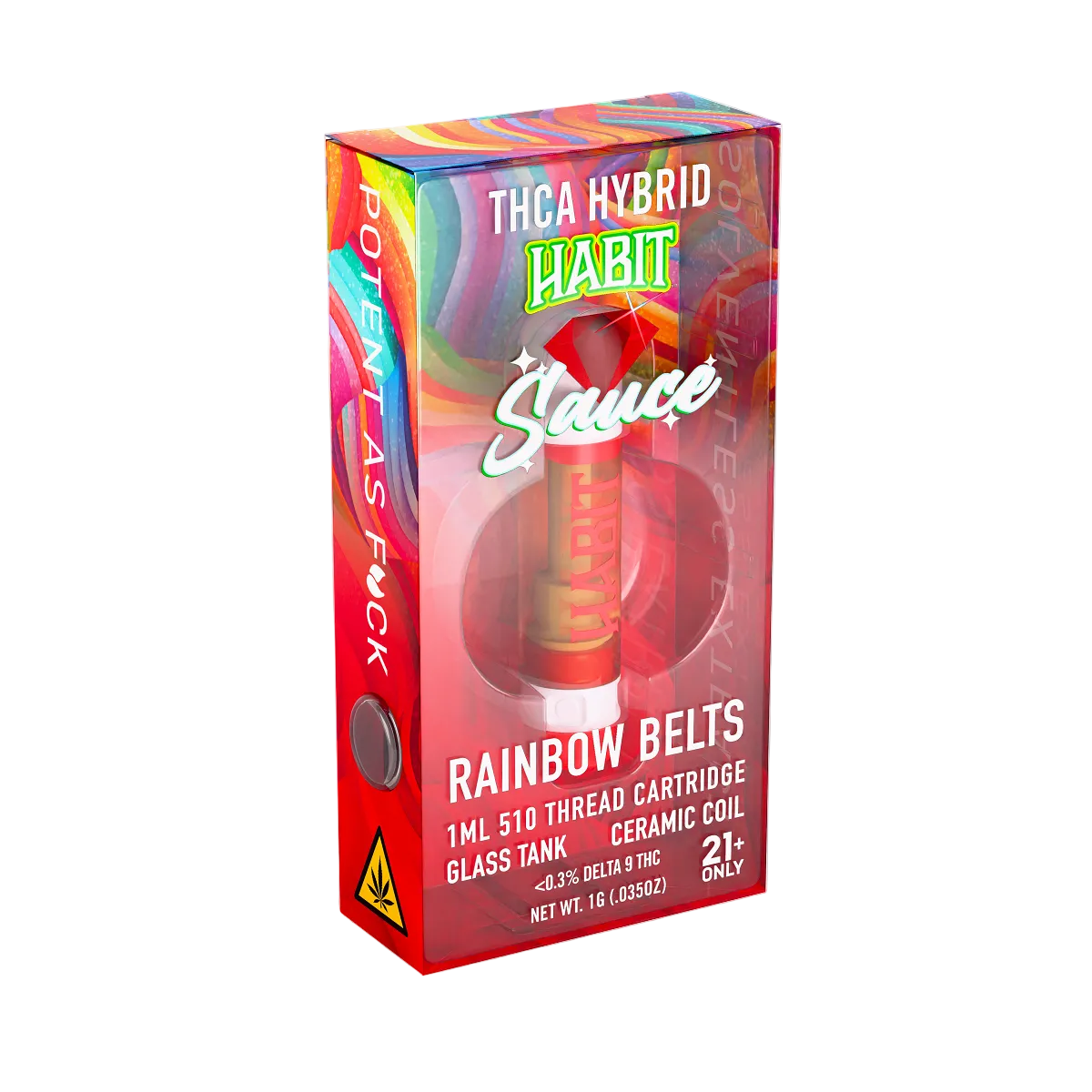 THCA Live Resin 510 Cartridge - Rainbow Belts 1g (Hybrid) - 10 Pack - Mystic Journey Path
