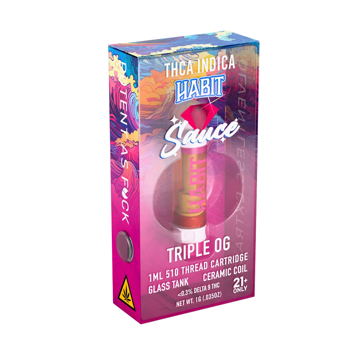 THCA Live Resin 510 Cartridge - Triple OG 1g (Hybrid) - 10 Pack - Mystic Journey Path
