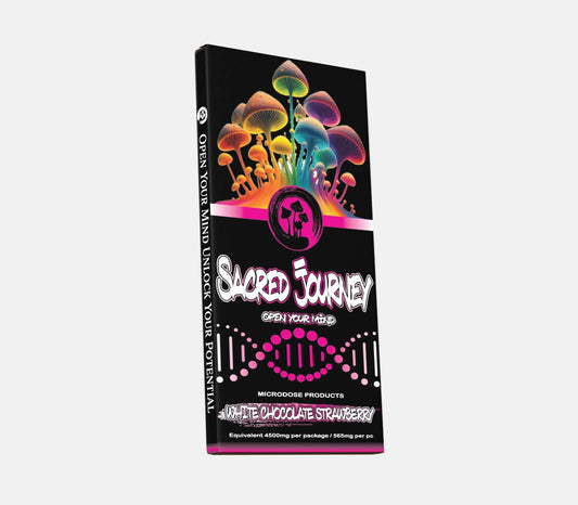 White Chocolate Bar – Strawberry (Box of 6) - Tree Spirit Wellness