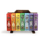 Wholesale Opening Bundle - Incense - Display Rack with 7 - Chakra Incense Line - 91 Packs - Tree Spirit Wellness
