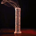 Incense Burner - Soapstone Tower Flowers Jali - Tree Spirit Wellness