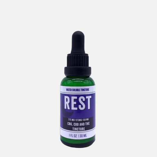 Rest Water Soluble CBG+CBD+THC 900mg, 1oz - Tree Spirit Wellness